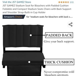 Just gamez seat bleachers still in box.